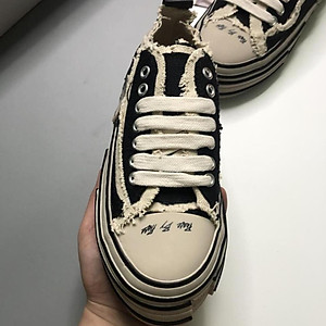 Giầy hàng chất lượng cao xVESSELê ẻ,Giày xvessel rách đế gỗ nam nữ đế cao 3,5-4cm