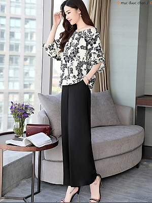 1 Quần tây công sở ống suông rộng, ống đứng, dạng cullotes sang trọng, nữ tính