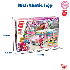 Đồ chơi lắp ráp, xếp hình Qman 2029 - Xe Kem (388 Mảnh Ghép) dành cho bé gái từ 6 tuổi
