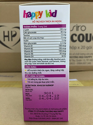 Siro ăn ngon Happy Kid