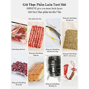 Cuộn Túi Hút Chân Không Thực Phẩm Một Mặt Nhám Một Mặt Trơn Dạng Hạt Mịn Phù Hợp Cho Tất Cả Các Dòng Máy Hút Chân Không GROFA