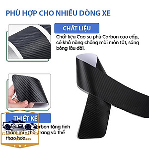 [HONDA] Bộ 9 Miếng Dán Vân Carbon Chống Trầy Xước Bậc Cửa Ô Tô Dành Cho Hãng Xe HONDA - Hàng Chính Hãng