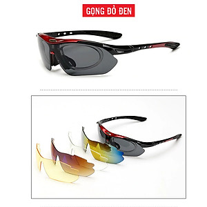 Mắt Kính Xe Đạp Thể Thao Phân Cực Chống Ánh Nắng (5 Mắt Kính) Chống Tia UV Cực Tím Ánh Nắng UV400 (Kèm hộp và phụ kiện, gọng phụ cho kính cận) Đạp Xe, Thể Thao Ngoài Trời, Câu Cá Mai Lee