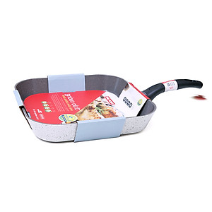 [Hàng chính hãng] Chảo nướng Neoflam Reverse Vân Đá 28cm màu ghi xám