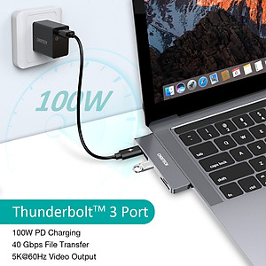 Hub chuyển Choetech HUB-M14 7in 2 dùng cho Macbook- Hàng chính hãng