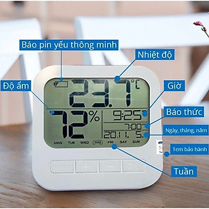 Nhiệt ẩm kế điện tử đo nhiệt độ và độ ẩm phòng ngủ cho bé NK08