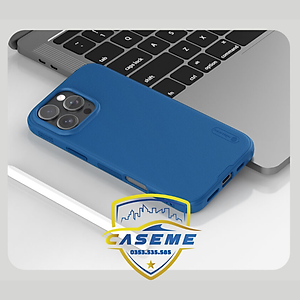 Ốp Lưng Dành Cho iPhone 16 Pro Nillkin Dạng Sần Viền Silicon - Hàng Chính Hãng