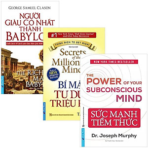 Combo Sách Sức Mạnh Tiềm Thức + Bí Mật Tư Duy Triệu Phú + Người Giàu Có Nhất Thành Babylon (Bộ 3 Cuốn)