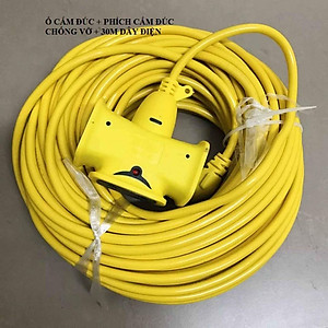 Ổ Cắm Điện, Cuộn Dây Điện Kèm Ổ Cắm Dài 25met, Ổ Cắm Điện Đa Năng, Chịu Tải Cao, Tiện Lợi
