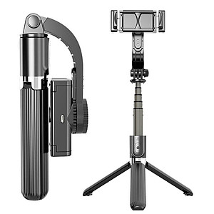 Gậy Selfie Chống Rung Điện Tử Gimbal L08 Có Bluetooth - Có Chân Đỡ Tự Đứng - Kéo Dài Tới 86cm