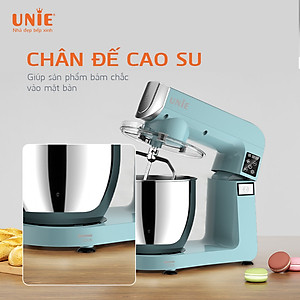 Máy Trộn Bột Đánh Trứng Đa Năng Unie UE-990 Tiêu Chuẩn Đức Dung Tích 6.5 Lít - Hàng Chính Hãng
