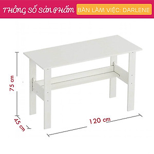 Bàn làm việc giá rẻ nhỏ gọn SMLIFE Drilma