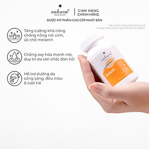 Viên uống chống nắng sinh học toàn thân Sakura Sunpill 30 viên