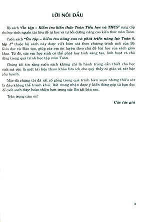 Ôn Tập-Kiểm Tra Nâng Cao Và Phát Triển Năng Lực Toán 8 - Tập 1