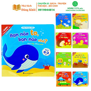 Sách - Combo 8 cuốn Ehon Toán Học Đầu Đời Cùng Con Học Toán - Song Ngữ Việt Anh  Cho Bé 0-3 Tuổi