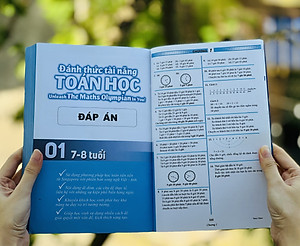 Sách đánh thức tài năng toán học 1, toán lớp 1, toán lớp 2 ( 7 - 8 tuổi )
