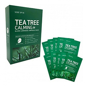 Hộp 10 miếng mặt nạ giấy chiết xuất tràm trà Some By Mi Tea Tree Calming Sheet Mask 