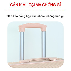 Vali Du Lịch Cao Cấp Size 24inch - Bảo Hành 5 Năm  KS-T01 - Xanh lam nhạt