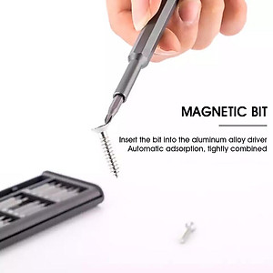 Bộ tua vít đa năng mini 25 chi tiết cán xoay cao cấp chất liệu thép từ tính cao cấp sửa chữa máy móc, điện tử cỡ nhỏ