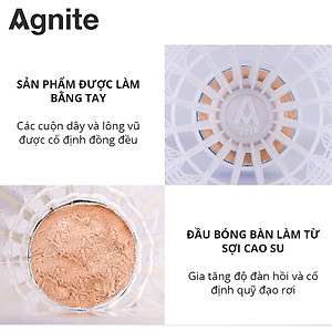 Quả cầu nhựa, lông ngỗng tự nhiên chính hãng Agnite- nhẹ, bền, chắc chắn - quả lẻ/ hộp 3 quả - F2211/F2200