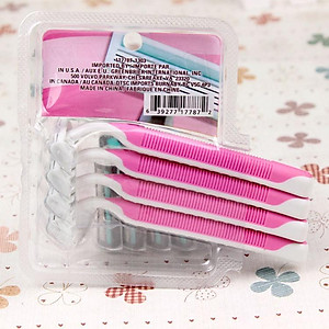 Bộ 4 Dao Cạo Râu Razors 3 Ba Lưỡi Kép Cán Nhựa 4In1 An Toàn Thông Minh