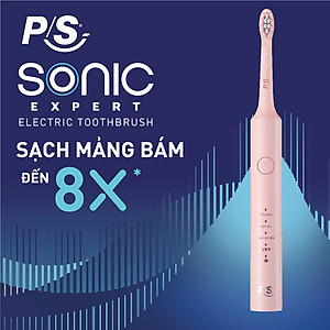 Bộ bàn Chải Điện P/S Sonic Expert Chuyên Gia Sóng Âm - Công Nghệ Sóng Âm, Chải Sạch Mảng Bám Tới 8X - Hồng Pastel