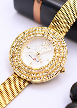 Đồng Hồ Nữ Dây Thép Mangosteen MS509E (Vàng)