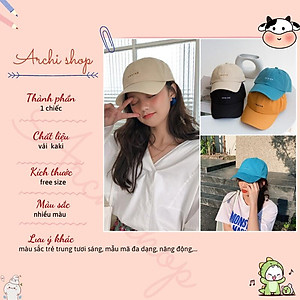 Mũ lưỡi trai nam nữ thêu chữ Cruise