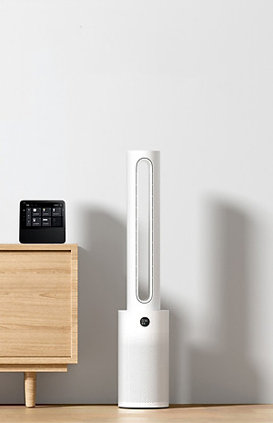Quạt Không Cánh Lọc Không Khí Xiaomi Mijia 2 In 1 Xoay 150 Độ Khử Khuẩn UV Kết Nối App - Hàng Nhập Khẩu