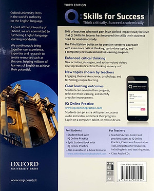 Q: Skills For Success: Level 4: Reading And Writing Student Book With iQ Online Practice - 3rd Edition