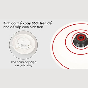 Ấm Siêu Tốc 2 Lớp Cuckoo MINIIN- Ấm Đun Nước Siêu Tốc Công Suất Lớn 1500W Dung Tích 2.5L - Hàng Chính Hãng Loại 1