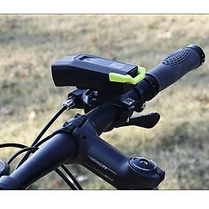 Đèn pha xe đạp có còi T6 tặng khóa xe đạp 4 số