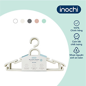 Set 10 cái Móc áo đầm vuông Hara 180 Bằng Nhựa Cao Cấp Inochi Nhật Bản (407 x 80 x 220 mm) - Giao Màu Ngẫu Nhiên