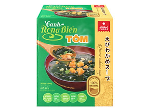 Thùng Canh rong biển tôm Asuzac 12 hộp (120 gói x 4g)