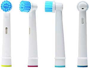 Cho máy Oral B Braun, bộ 4 Đầu Bàn Chải đánh răng điện thay thế MIHOCO EB28-P New Sensitive, làm sạch răng, cho nướu nhạy cảm, BỊ VIÊM
