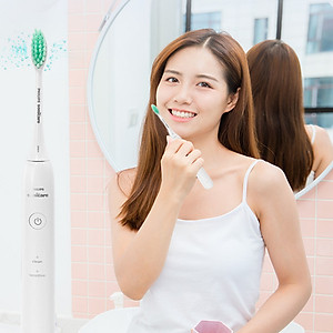 Bàn chải đánh răng điện thương hiệu cao cấp Philips Sonicare HX2431 - 30.000 lần rung mỗi phút - HÀNG NHẬP KHẨU