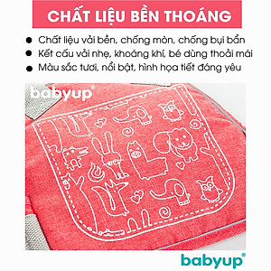 Đai đi xe máy cho bé Babyup, phản quang, thoáng khí sử dụng khóa 2 cấp bền chắc, chống bụi bẩn