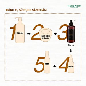 Bộ dầu gội dầu xả tinh dầu vỏ bưởi & bồ kết Herbario 300ml giảm rụng tóc kích thích mọc tóc, giảm gãy rụng cho tóc suôn mượt đen bóng thuần chay