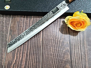 DAO BẾP - DAO SASHIMI THÉP KHÔNG RỈ MÃ QR37 N4 NTVN topcomshop vn