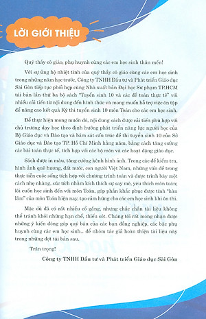 Tuyển Sinh 10 Và Các Vấn Đề Toán Thực Tế (Tái bản lần thứ tư)