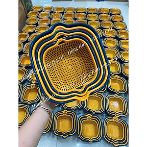 Sét 6 Rổ Chậu Nhựa PP Tiện Dụng Cho Nhà Bếp Hàng Loại 1