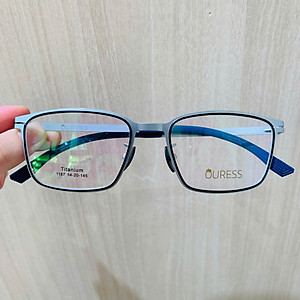 Gọng kính titanium T1187 thời trang cao cấp nam siêu nhẹ siêu bền OURESS