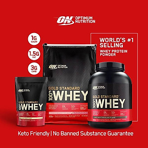 Protein tăng cơ Optimum Nutrition Gold Standard 100% Whey 1lb (450g) 14 servings
