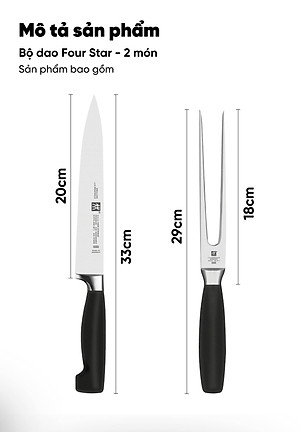 Four Star – Bộ Dao 2 Món Zwilling J.A.Henckels
