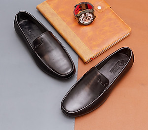 Giày lười da nam ORSIL mã  LF-AT01 2 màu đen và nâu