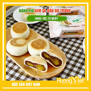 Đặc Sản Sóc Trăng - Bánh Pía Kim Sa Đậu Đỏ 480G, BáNh PíA TâN Huê ViêN Sóc Trăng Không Sầu Riêng