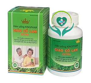 ￼Viên uống Giảo cổ lam  extra Kingphar - Lọ 60 viên -Viên Uống Bổ Gan, Hạ Mỡ Máu, Ổn Định Huyết Áp