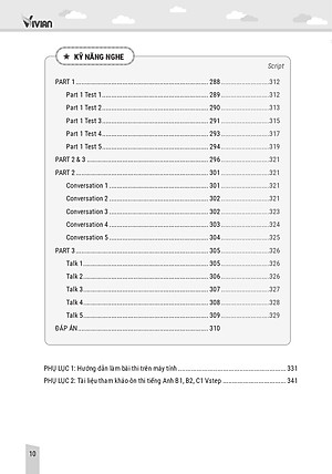 Sách Luyện thi B2 Vstep 4 kỹ năng - Ôn thi chứng chỉ tiếng Anh bậc 4 (bằng B2 tiếng Anh) khung năng lực Ngoại ngữ 6 bậc Việt Nam