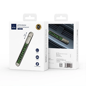 Bảng hiển thị số trên ô tô xe hơi dạ quang hiệu WiWU Lotto Vehicle CH021 - dễ dàng nhìn thấy trong đêm tối, thiết kế kim loại chắc chắn, siêu nhỏ gọn - Hàng nhập khẩu