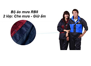 Áo mưa bộ RANDO 2 công dụng RB8 - ASNM-88 – Thời trang đi mưa, ấm áp nhẹ nhàng - Giao Màu Ngẫu Nhiên